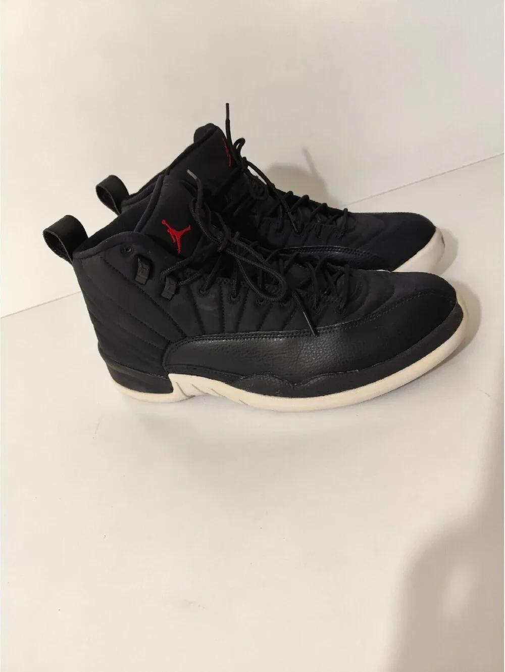 Air Jordan 12 Retro Nylon Neoprene Mens Size 12.5  (130690-004) Black White